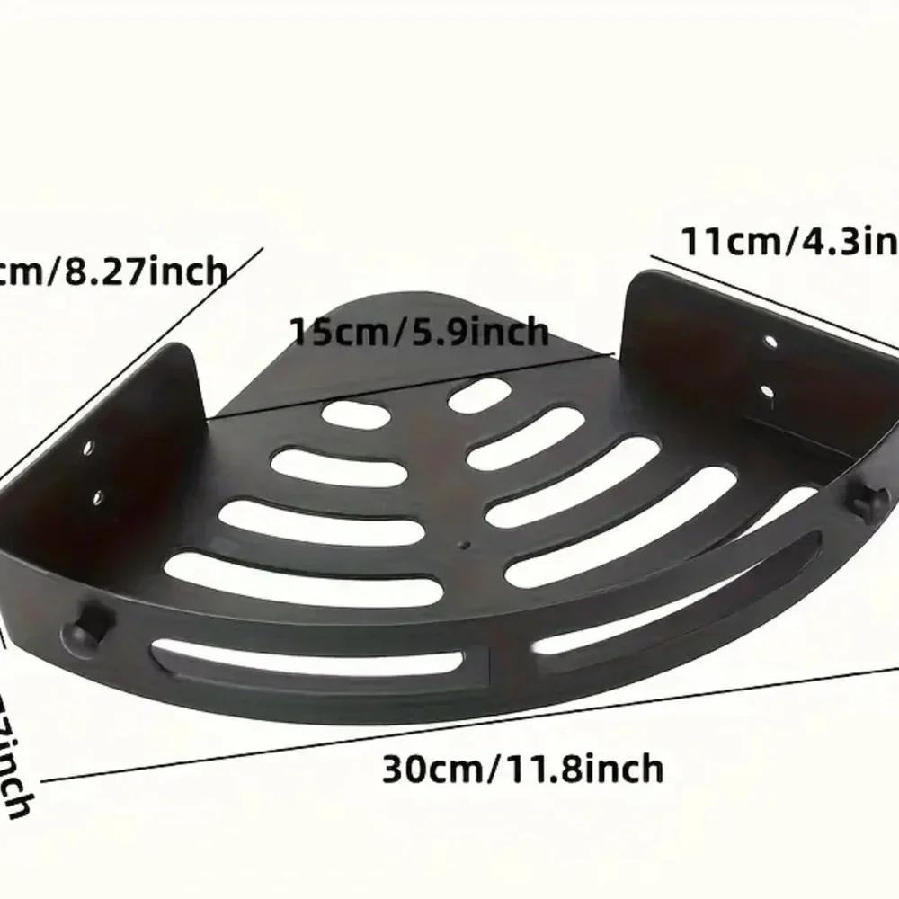 Black Corner Shower Caddy Set